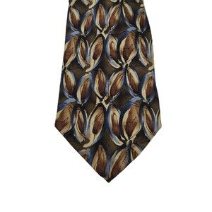 Jerry Garcia Silk Tie 1996 Lunch Collection Seventeen Abstract Leaf Vintage Art
